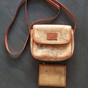 Alviero Martini 1a Classe vintage bag and wallet.